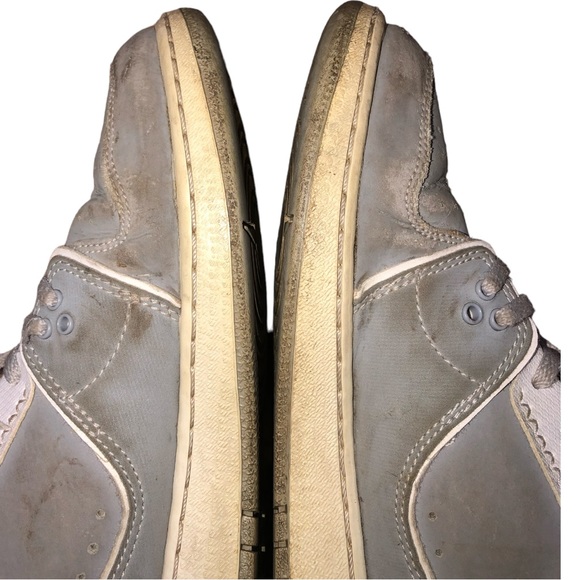 Youth Nike Air Jordan 1 Flight 2 Gray/White Sneakers - 6.5Y - Picture 7 of 13